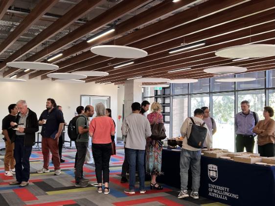 People gathering for caterings in DDSL 2024 event held at UOW