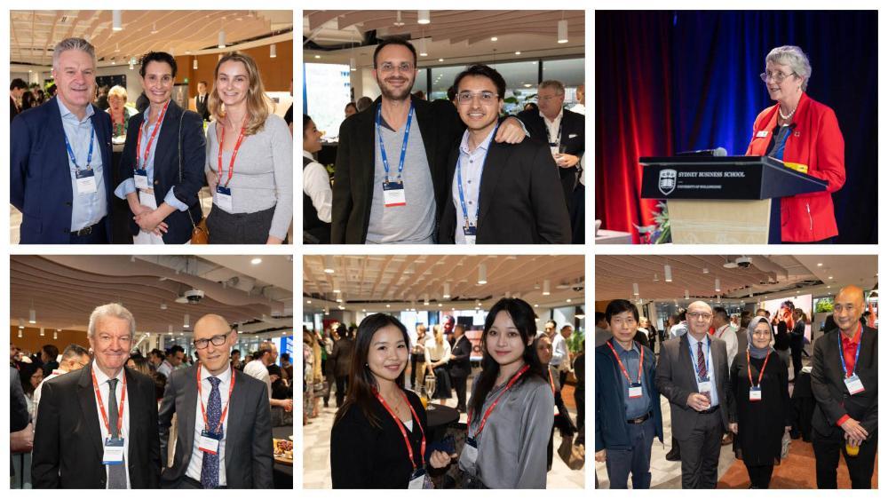 A collage of images from the launch of UOW Sydney CBD's new Darling Park campus.