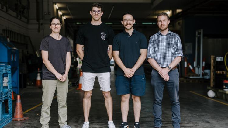 UOW Makerspace teachers with engineering students